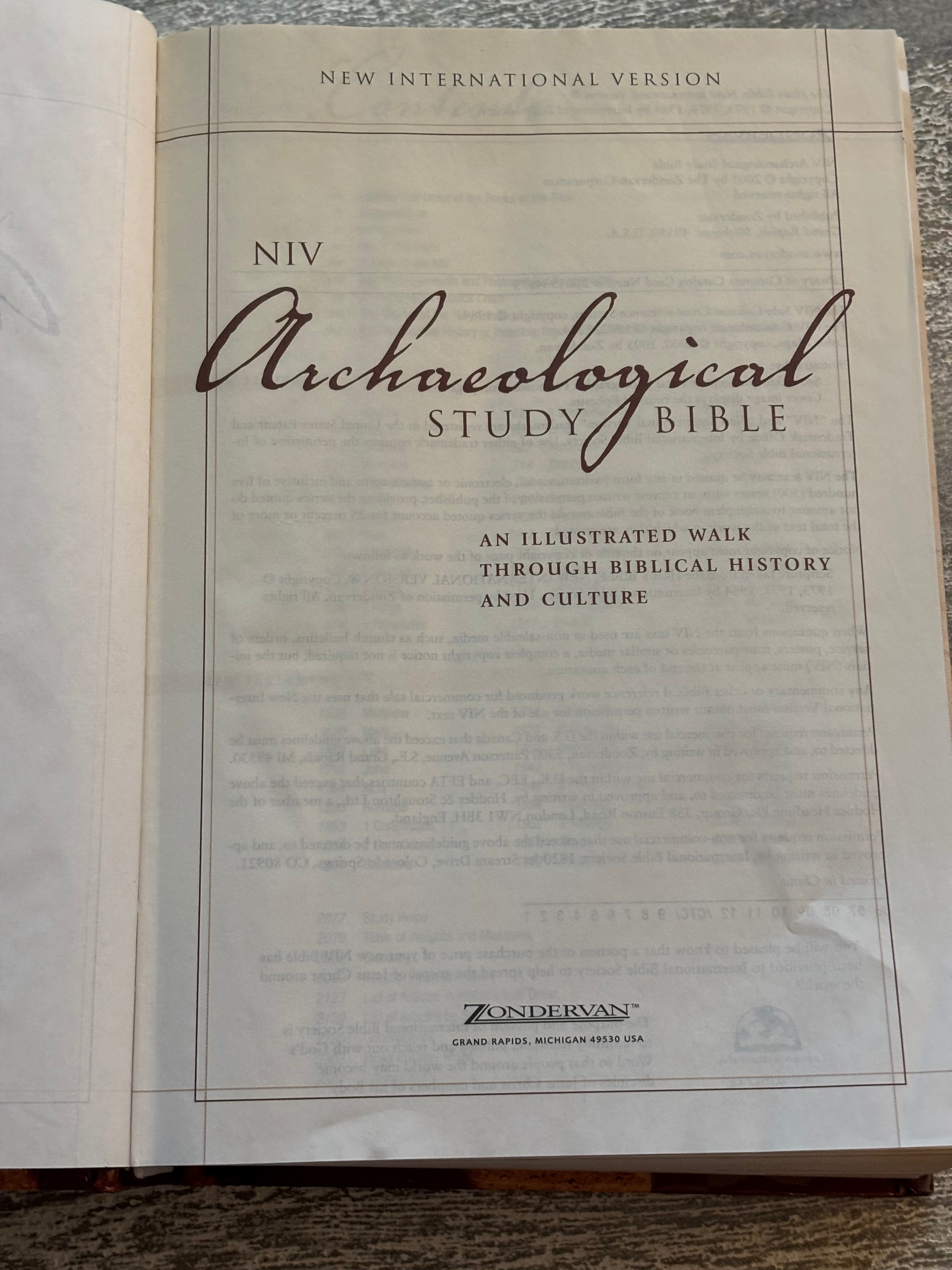 Archaeological Study Bible